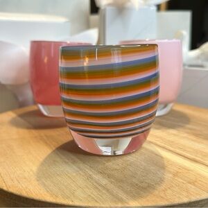 GlassyBaby “one of a kindness” multicolor swirls Triskelion